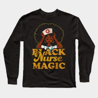 black nurse magic woman Long Sleeve T-Shirt